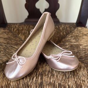 Cat & Jack Pink Flats with Bow Detail